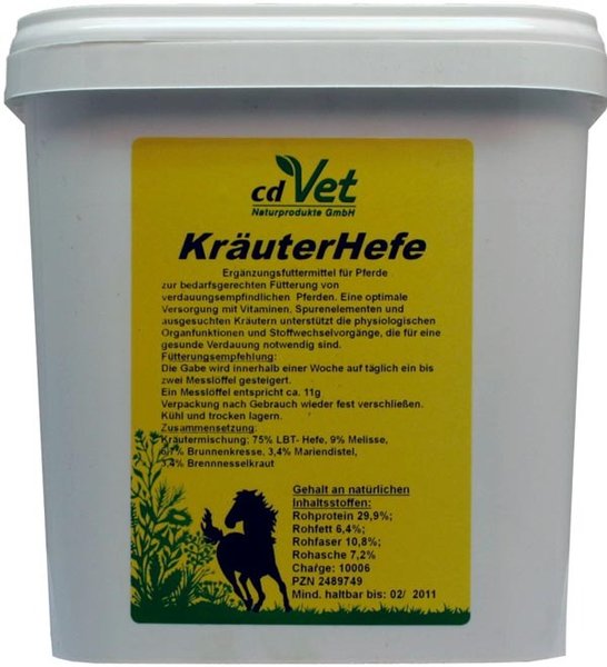 CD-Vet KräuterHefe 2 kg